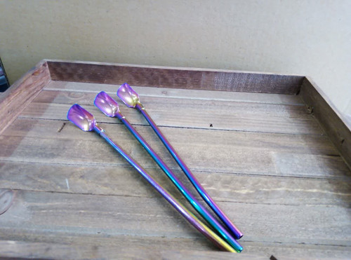 قاشق شربت خوری نی دار