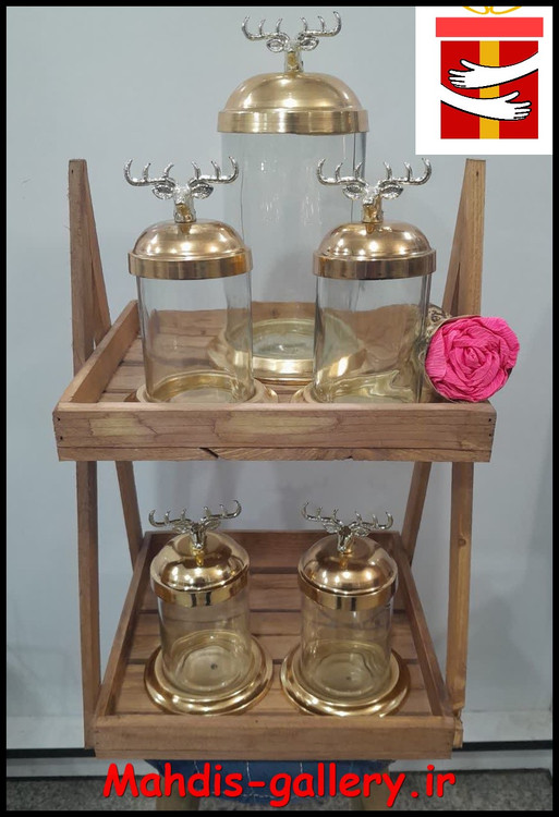 استند چوبی دوطبقه مهدیس گالری