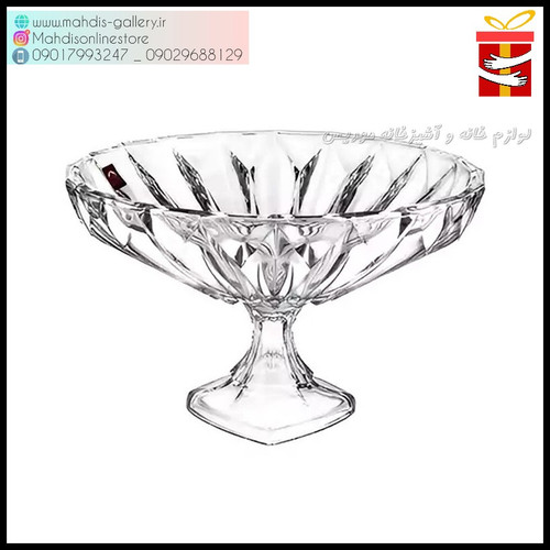 کاسه پایه دار میوه خوری بلوری طرح مودنا