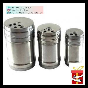 نمکدان بزرگ 3 تایی استیل