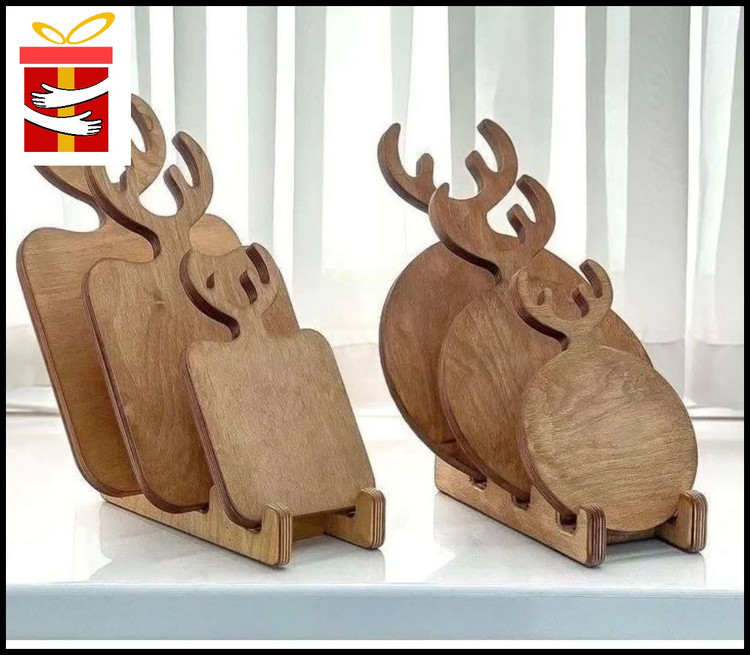 تخته سرو 3 تایی طرح گوزن