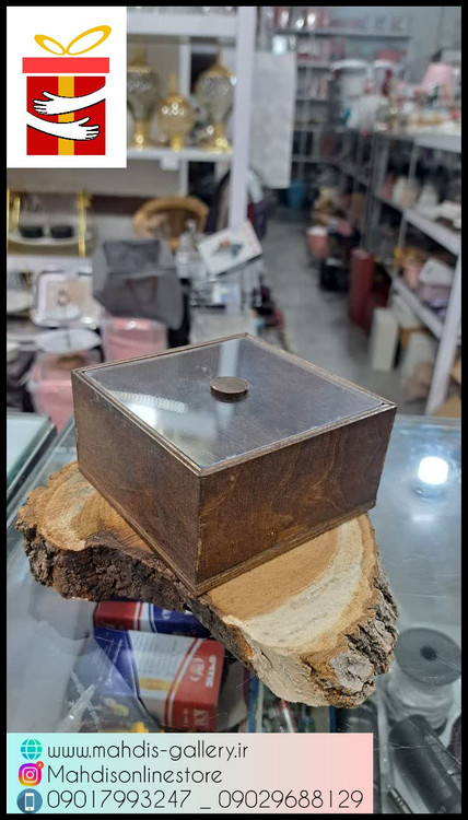 قندان چوبی مربع چوب روس مهدیس گالری