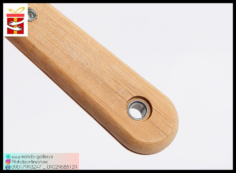 کاردک استیل دسته چوبی